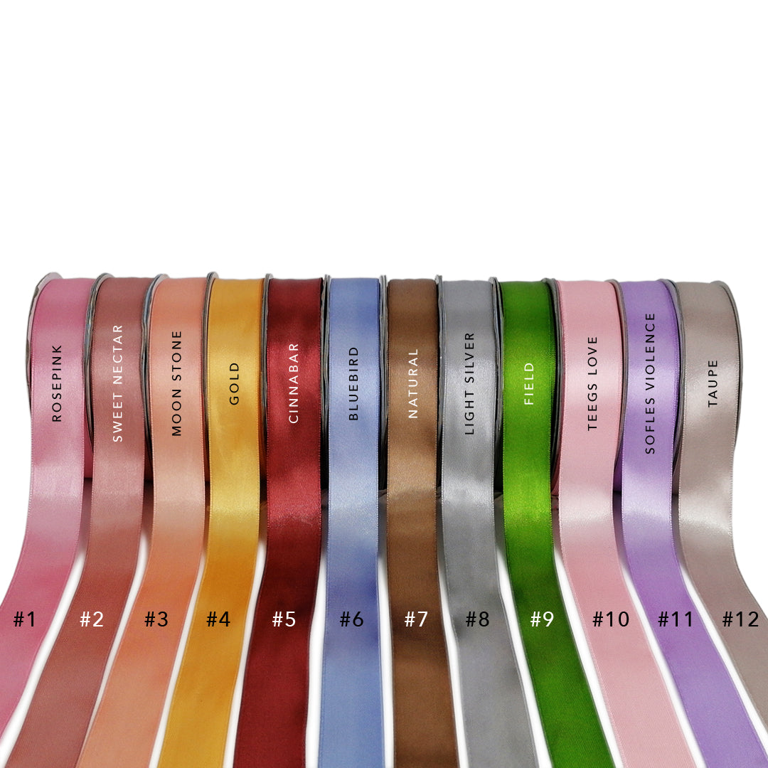 Satin Ribbon Extra Thick Double Face Quality FRB055 - 25mm - Pudu Ria Florist