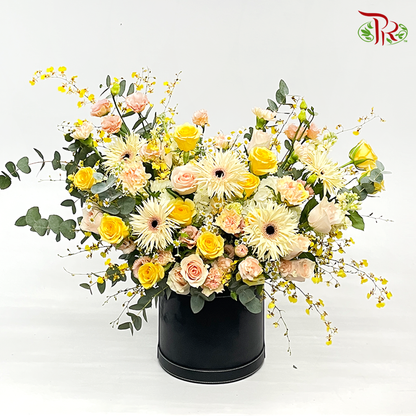 Flower Box Arrangement- Glowing Blooms (XL Size) - Pudu Ria Florist