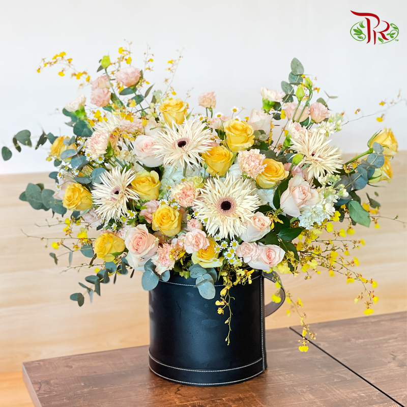 Flower Box Arrangement- Glowing Blooms (XL Size) - Pudu Ria Florist