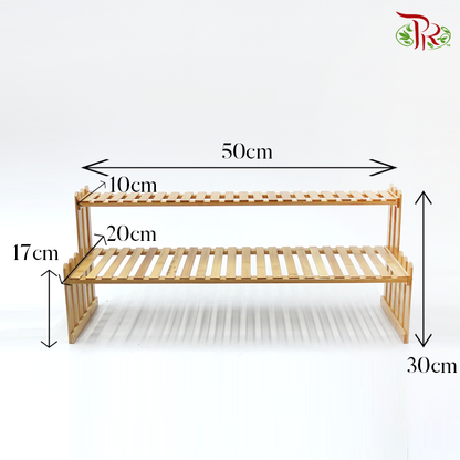 Indoor Shelf- Wooden Shelf (50cm / 70cm) - Pudu Ria Florist