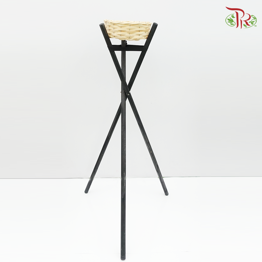 Wood Triangle with Basket - Pudu Ria Florist