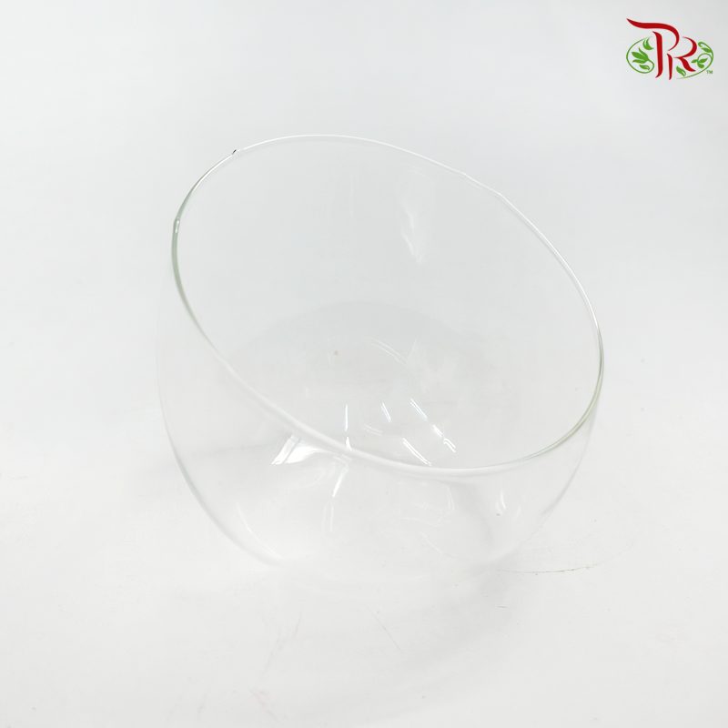 Slant Cut Round Terrarrium Glass (D12) (TB0000133) - Pudu Ria Florist