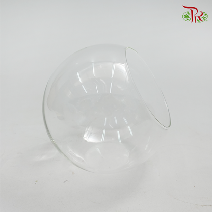 Slant Cut Round Terrarrium Glass (D13.5) (TB0000134) - Pudu Ria Florist
