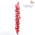 CNY Ilex Spray Artificial- 12 Branches Per Stem (1 Pack) - Pudu Ria Florist