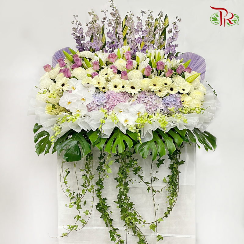 Premium Condolence Flower Arrangement (Double sizes) -2 - Pudu Ria Florist