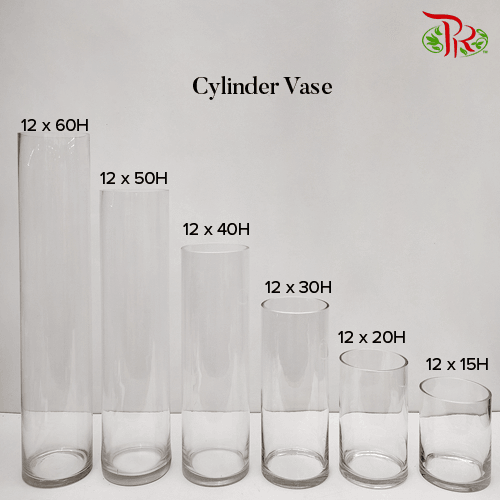 Cylinder Vase (160240)H40 x D12cm - Pudu Ria Florist