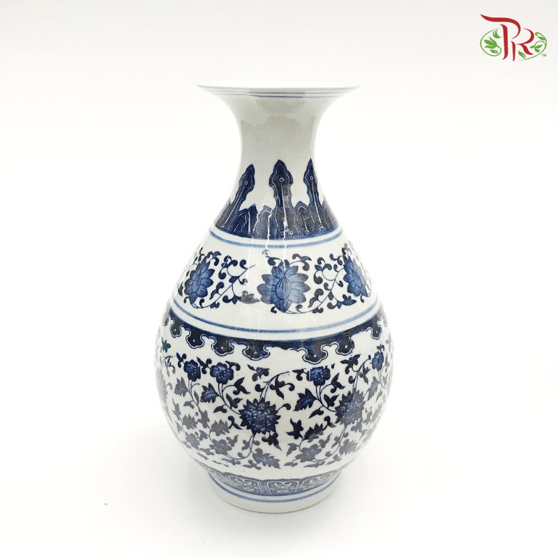 Chinese Flower Ceramic Vase (Big) 6 Designs - Pudu Ria Florist